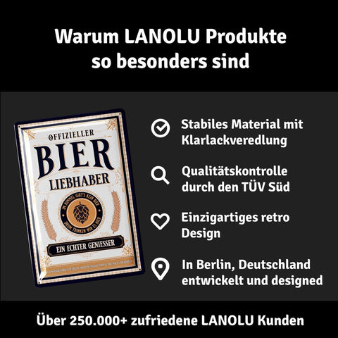 Blechschild Bier Liebhaber