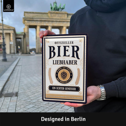 Blechschild Bier Liebhaber