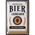 Blechschild Bier Liebhaber