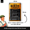 Blechschild Offizielle Biker Regeln