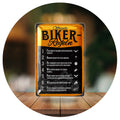 Blechschild Offizielle Biker Regeln