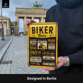 Blechschild Biker Rules