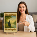 Ich bin angeln Blechschild