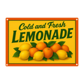 Blechschild Cold and Fresh Lemonade