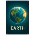 Blechschild Earth