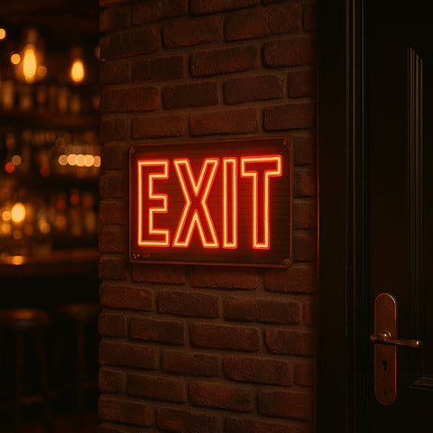 Exit Blechschild