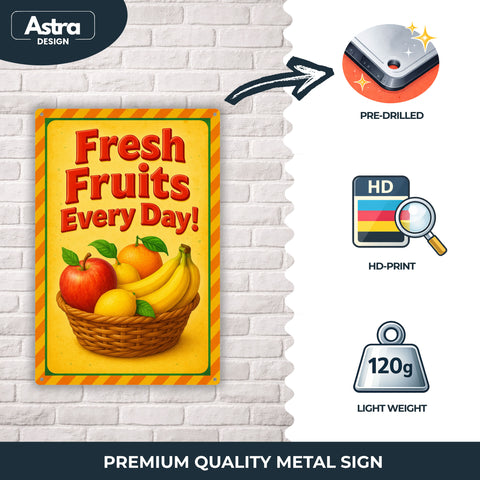Blechschild 20x30cm – Fresh Fruits Every Day!