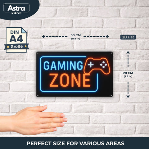 Blechschild 20x30cm – Gaming Zone
