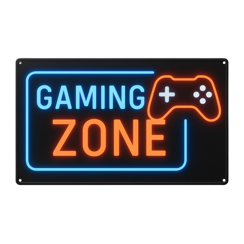 Blechschild Gaming Zone