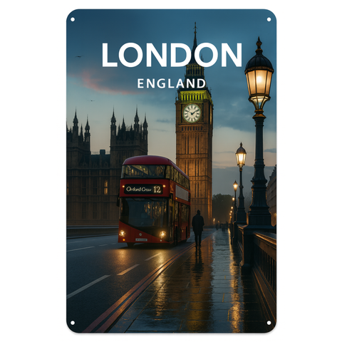 Blechschild London