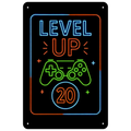 Blechschild Level UP 20