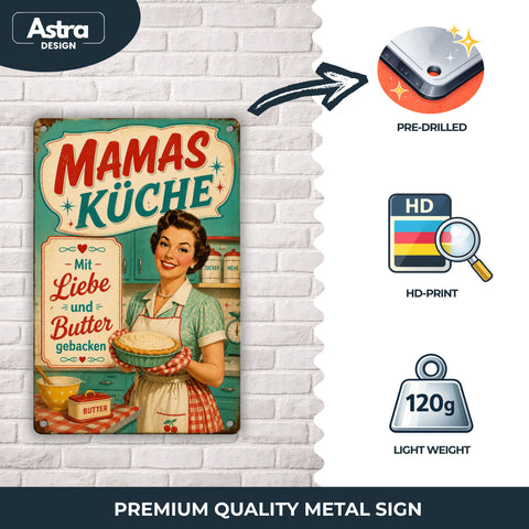 Blechschild 20x30cm – Mamas Küche Küchenschild