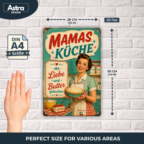 Blechschild 20x30cm – Mamas Küche Küchenschild