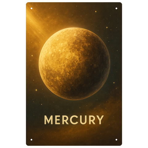 Blechschild Mercury