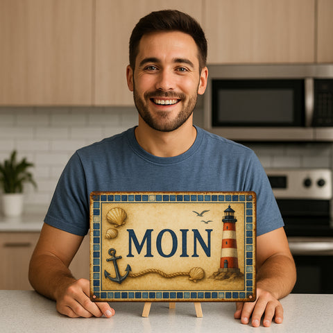 Moin Blechschild