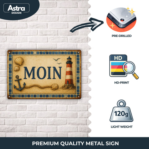 Moin Blechschild - 20x30cm