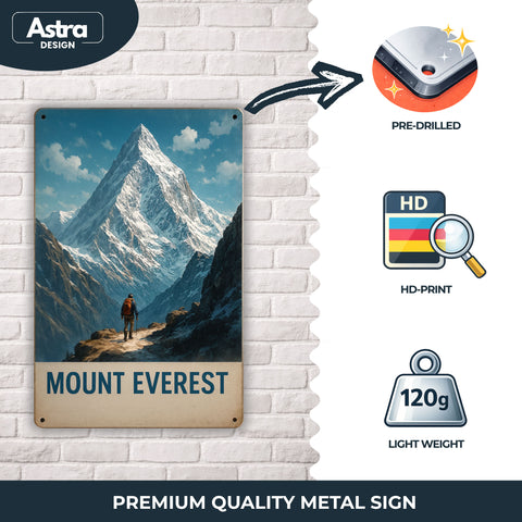 Blechschild 20x30cm – Mount Everest