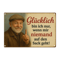 Blechschild Niemand auf den Sack gehen