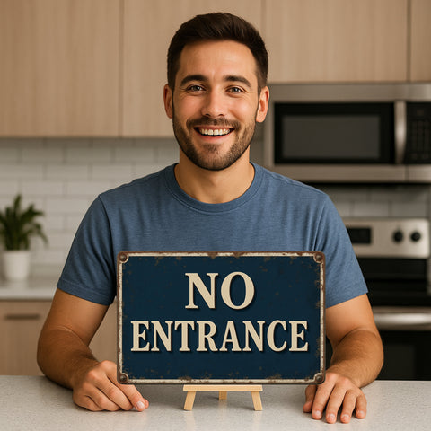 No Entrance Blechschild