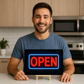 Open Sign Blechschild