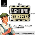 Blechschild  Gaming Zone