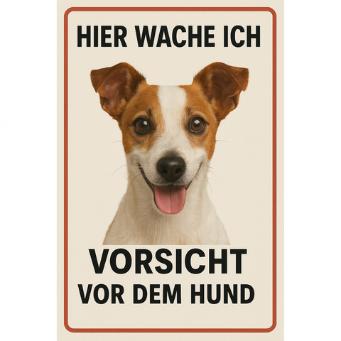 Blechschild Jack Russel