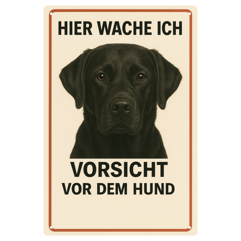 Blechschild Labrador