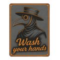 Blechschild wash your Hands