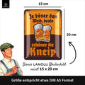 Blechschild Bier Kneipe