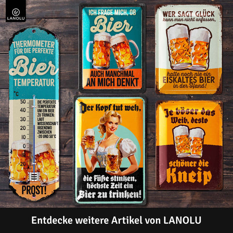 Blechschild Bier Kneipe