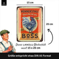 Blechschild Hühnerstall Boss