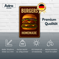Burger Blechschild 