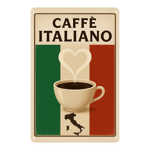 Caffe Italiano Blechschild