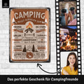 Blechschild Camping groß