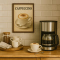 Cappuccino Blechschild