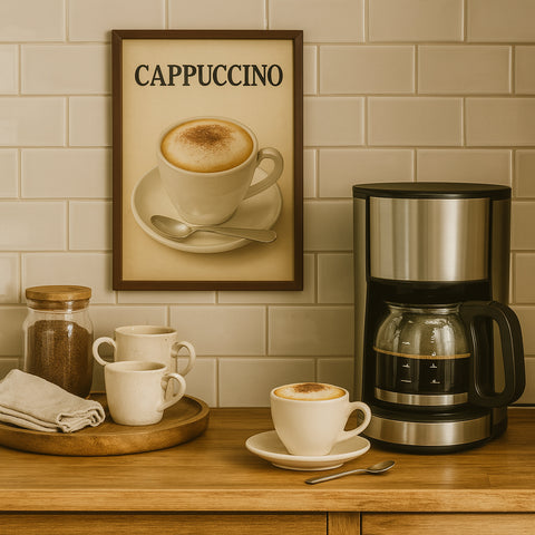 Cappuccino Blechschild