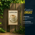 Cappuccino Blechschild