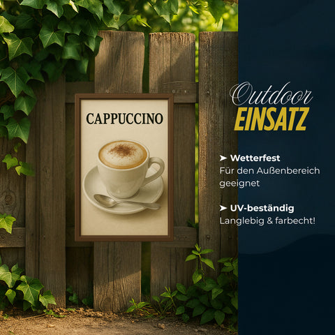 Cappuccino Blechschild
