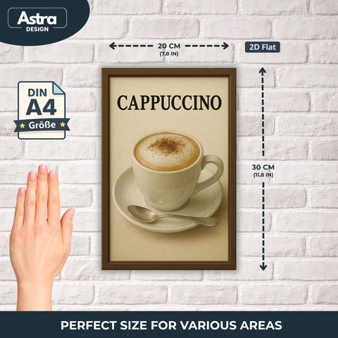 Cappuccino Blechschild - 20x30cm