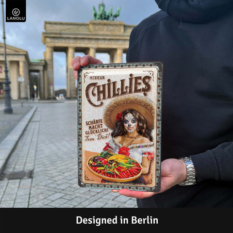 Blechschild Mexican Chillies