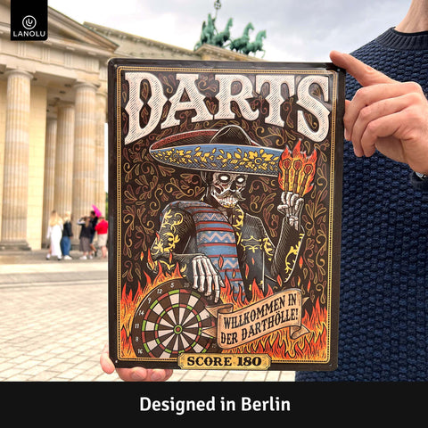 Blechschild Darts Mexikanisch