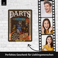 Blechschild Darts Mexican english