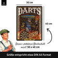 Blechschild Darts Mexican english