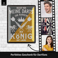 Blechschild Darts König