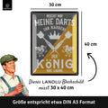 Blechschild Darts König