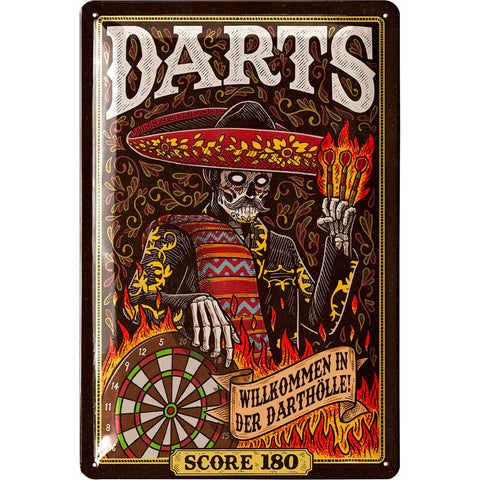 Blechschild Mexikanischer Darts