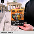 Blechschild Dart & Bier