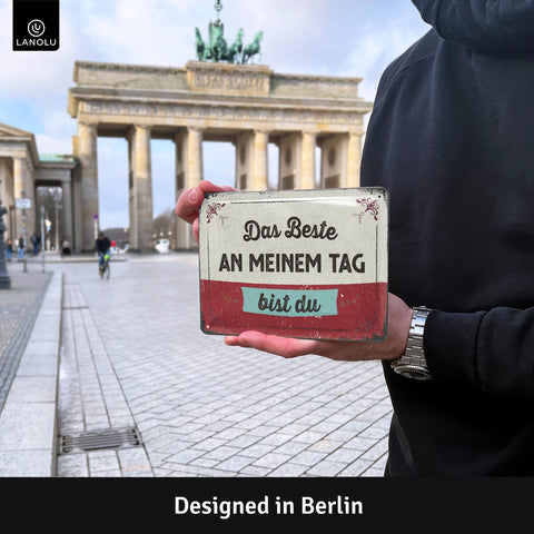Blechschild Das beste bist du