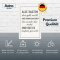 Das geht nicht Zitat Blechschild