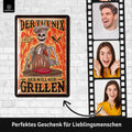 Blechschild Der will nur grillen